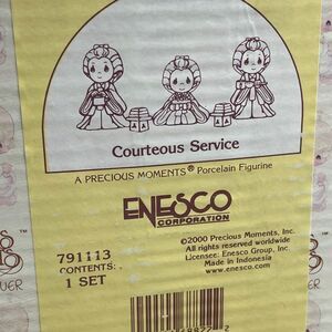 RARE Precious Moments Courteous Service NIB Japanese Girl Figures 791113 ENESCO